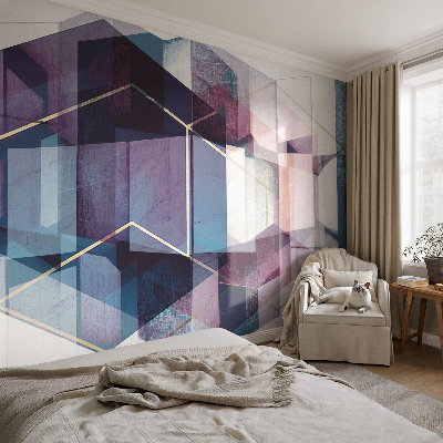 Fototapet barn med geometriska kuber