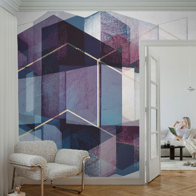 Fototapet barn med geometriska kuber