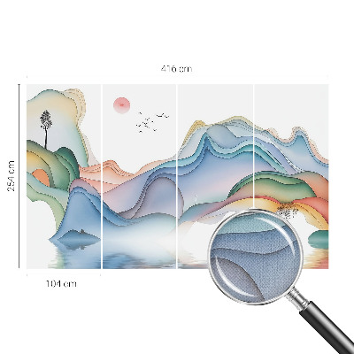 3D fototapet med motiv av ett drömlandskap