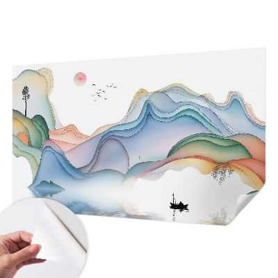 3D fototapet med motiv av ett drömlandskap