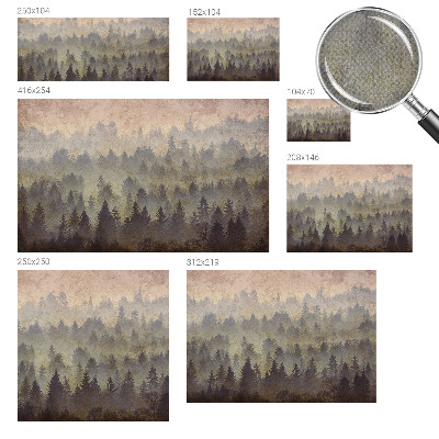 Peel and stick fototapet Skogsdimma