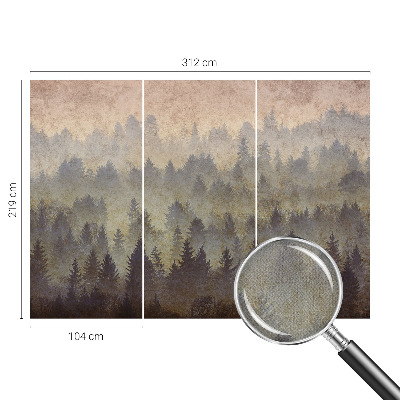 Peel and stick fototapet Skogsdimma