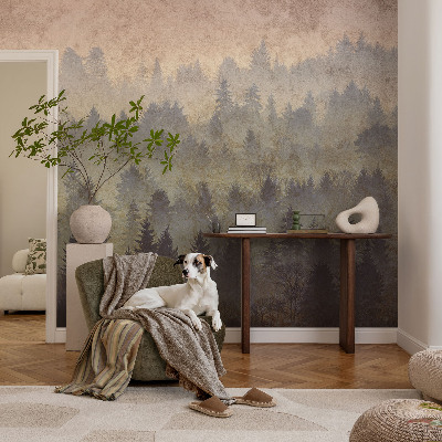 Peel and stick fototapet Skogsdimma