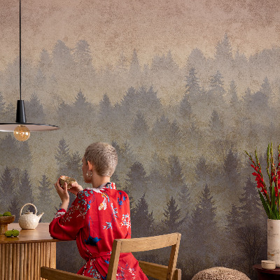 Peel and stick fototapet Skogsdimma