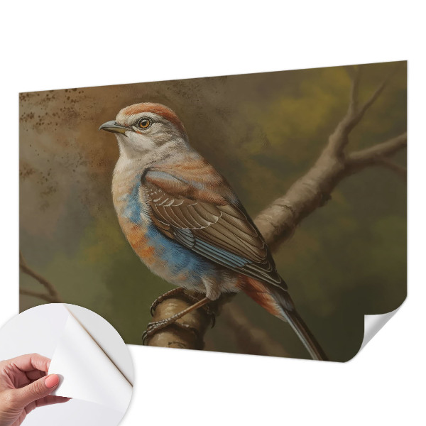 Självhäftande fotovägg Fågelporträtt