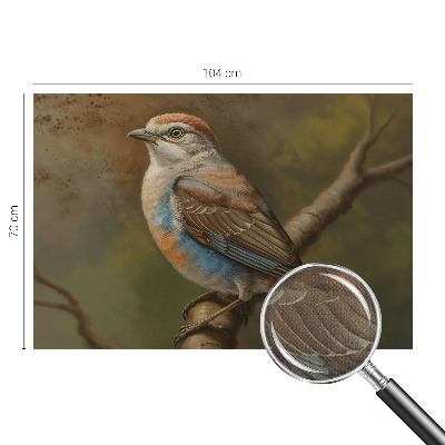 Självhäftande fotovägg Fågelporträtt