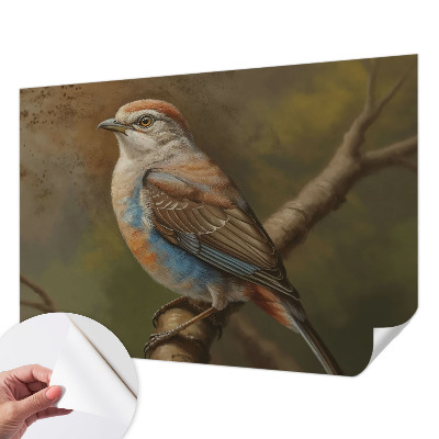 Självhäftande fotovägg Fågelporträtt