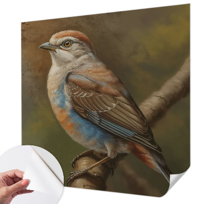 Självhäftande fotovägg Fågelporträtt