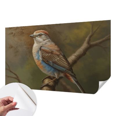 Självhäftande fotovägg Fågelporträtt