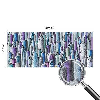 3D fototapet Stadens skyskrapor