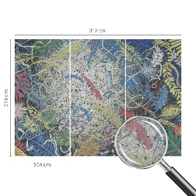 Fototapet för barn Växtvirvlar