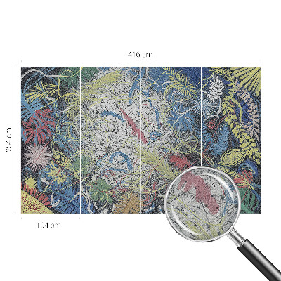 Fototapet för barn Växtvirvlar