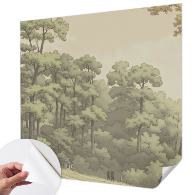 Självhäftande fotovägg Skogsidyll