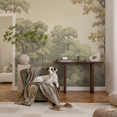 Självhäftande fotovägg Skogsidyll