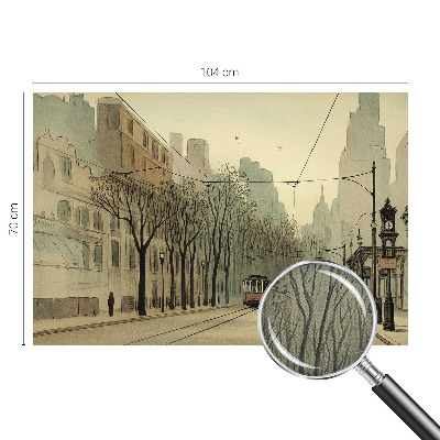 3D fototapet med motivet 