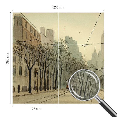 3D fototapet Urban symmetri