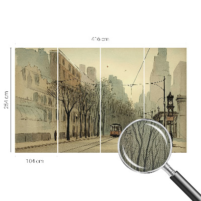 3D fototapet med motivet 