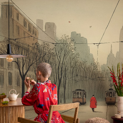 3D fototapet Urban symmetri