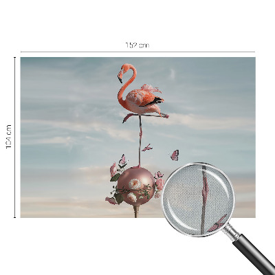 Peel and stick fototapet Elegant flamingo
