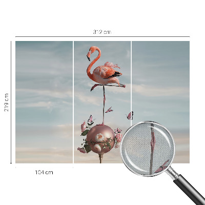 Peel and stick fototapet Elegant flamingo