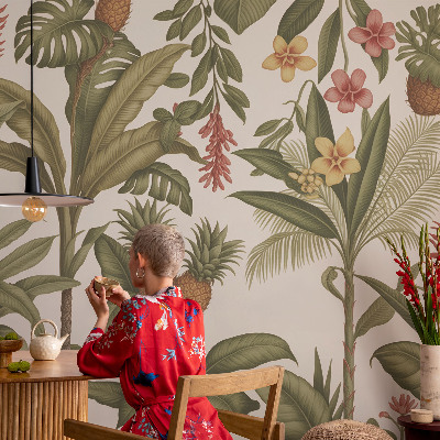 Fototapet barn med exotiskt naturmotiv
