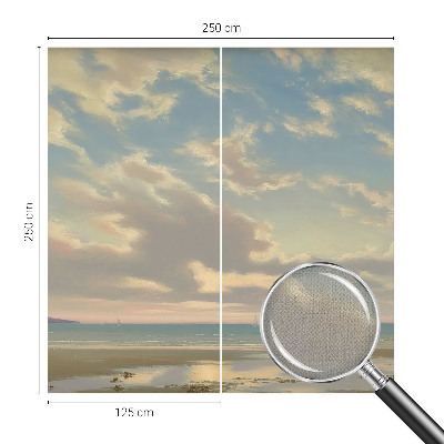 Fototapet barnrum med motiv av en lugn strand