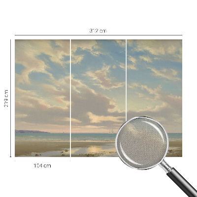 Fototapet barnrum med motiv av en lugn strand