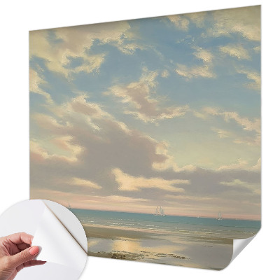 Fototapet barnrum En lugn strand
