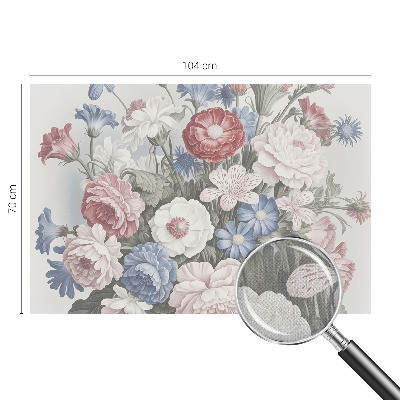 Självhäftande fototapet Färgglad bukett