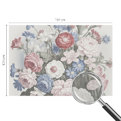 Självhäftande fototapet Färgglad bukett