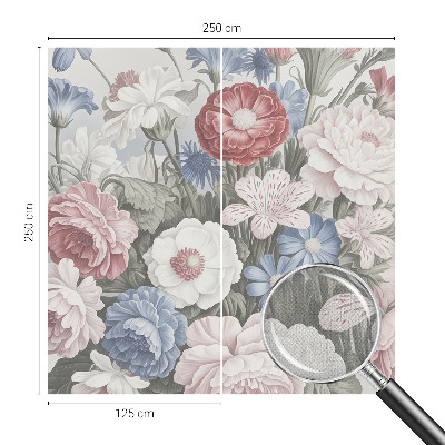 Självhäftande fototapet Färgglad bukett