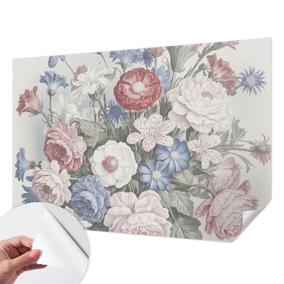 Självhäftande fototapet Färgglad bukett