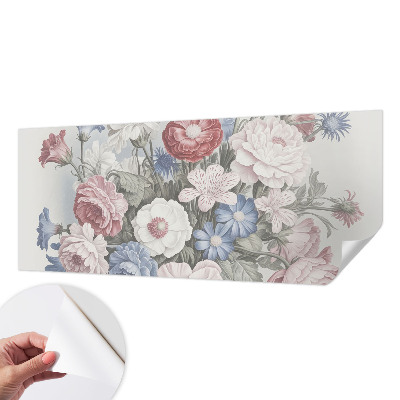 Självhäftande fototapet Färgglad bukett