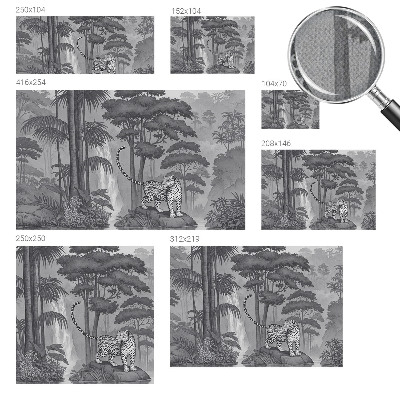 Självhäftande fotovägg Tropisk djungel