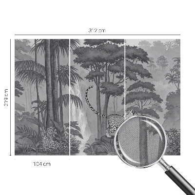Självhäftande fotovägg Tropisk djungel
