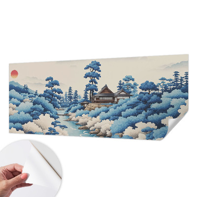 3D fototapet med motiv av fridfull natur