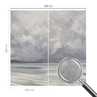 Peel and stick fototapet med motiv av en storm vid horisonten