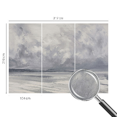 Peel and stick fototapet med motiv av en storm vid horisonten