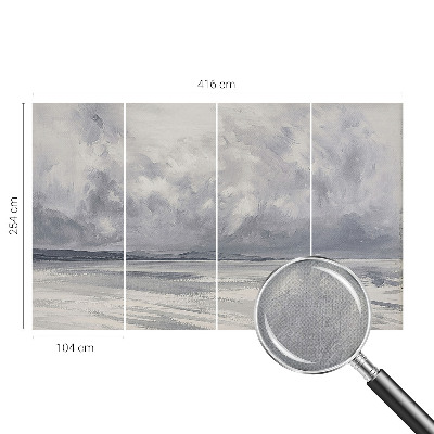 Peel and stick fototapet med motiv av en storm vid horisonten