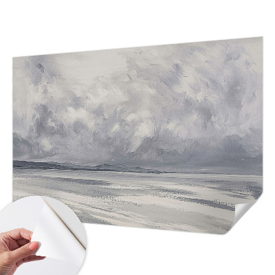 Peel and stick fototapet med motiv av en storm vid horisonten
