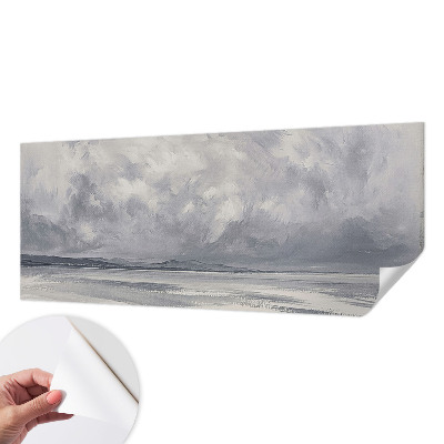 Peel and stick fototapet med motiv av en storm vid horisonten
