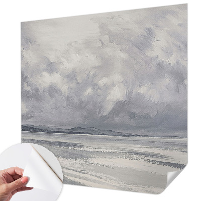 Peel and stick fototapet med motiv av en storm vid horisonten
