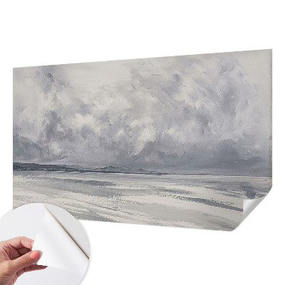 Peel and stick fototapet med motiv av en storm vid horisonten