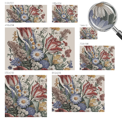 Fototapet barn med en blombukett