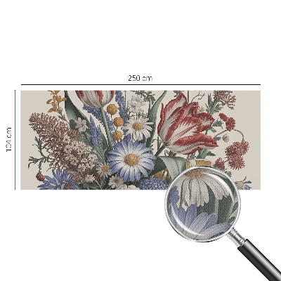 Fototapet barn med en blombukett