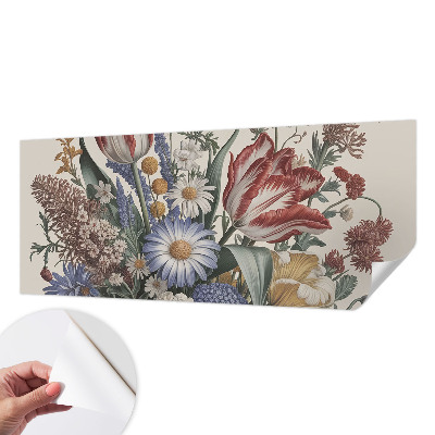 Fototapet barn med en blombukett