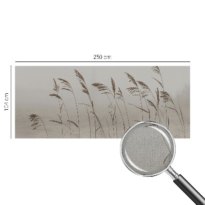 Fototapet barnrum Gräs i dimman