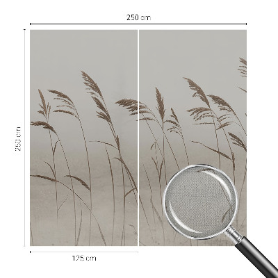 Fototapet barnrum Gräs i dimman