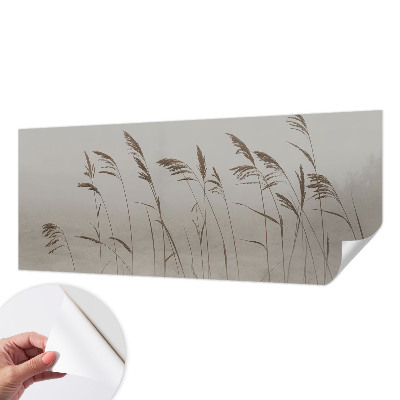 Fototapet barnrum Gräs i dimman