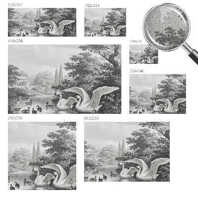 Självhäftande fotovägg Naturens elegans